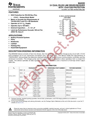 MAX202CD datasheet  